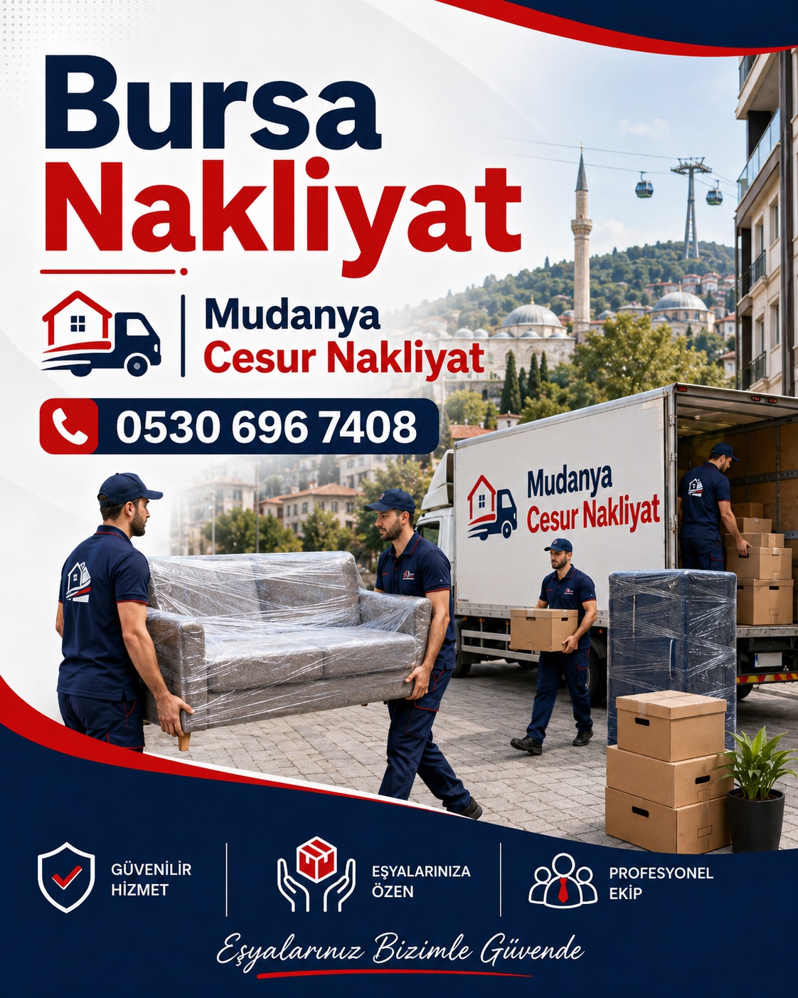 Mudanya Cesur Nakliyat ekibi